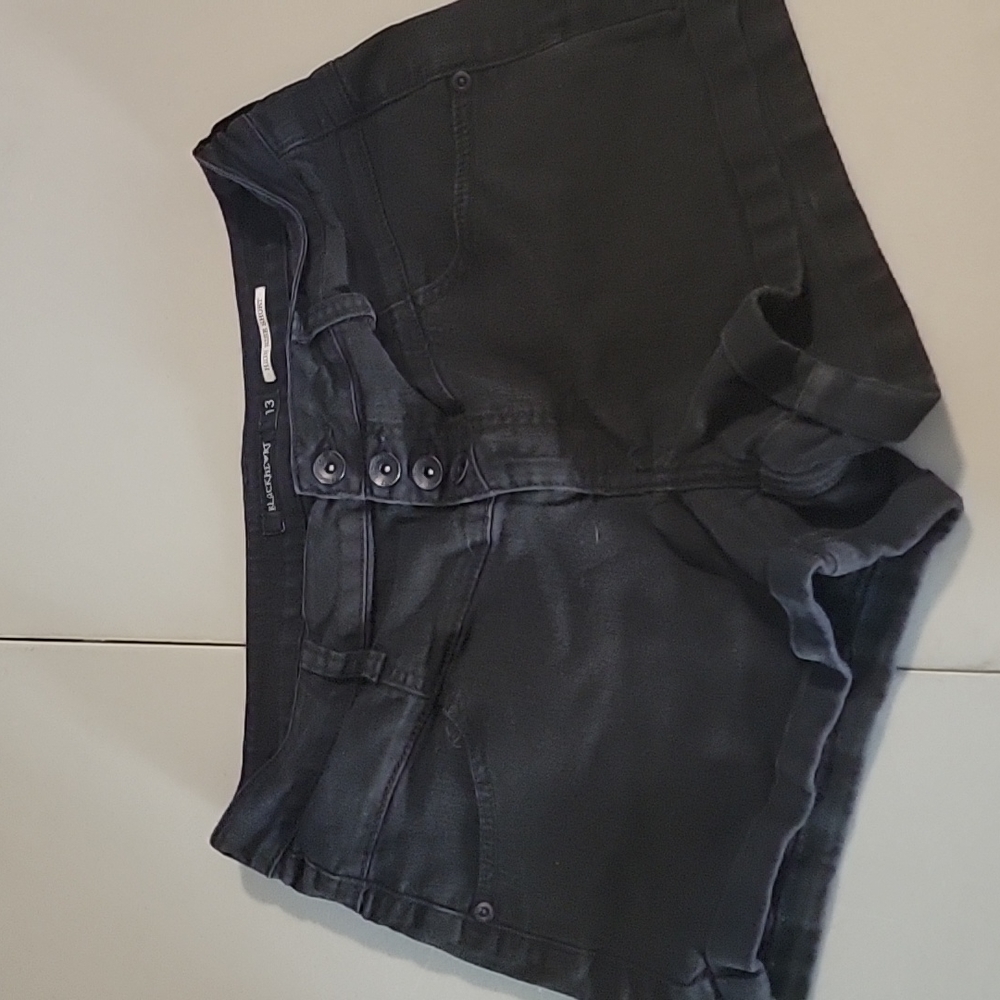Black Jean shorts